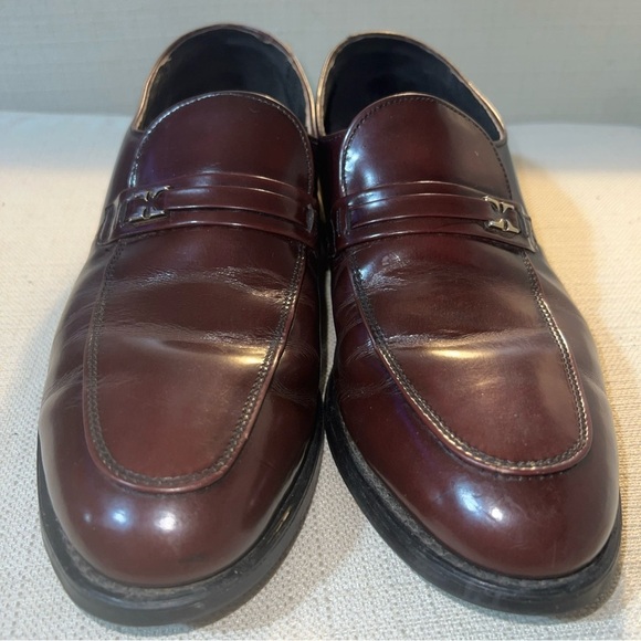 Bostonian Iron Age Burgundy Leather Steel Safety Toe Loafer  Mens 8M main image 9